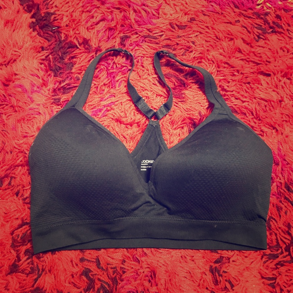Jockey black sports bra